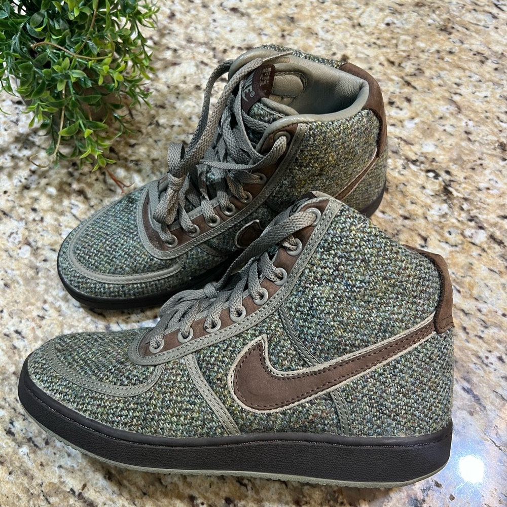 ‼️RARE‼️ Nike Tweed Multicolor High-Top VTG Vandal Sneakers 7.5W/6.5M
